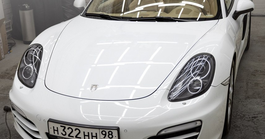 Porsche Boxter белый — фото работы РефлекТОН