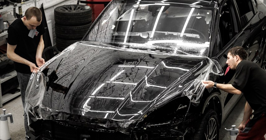 Porsche Cayenne черный — фото работы РефлекТОН